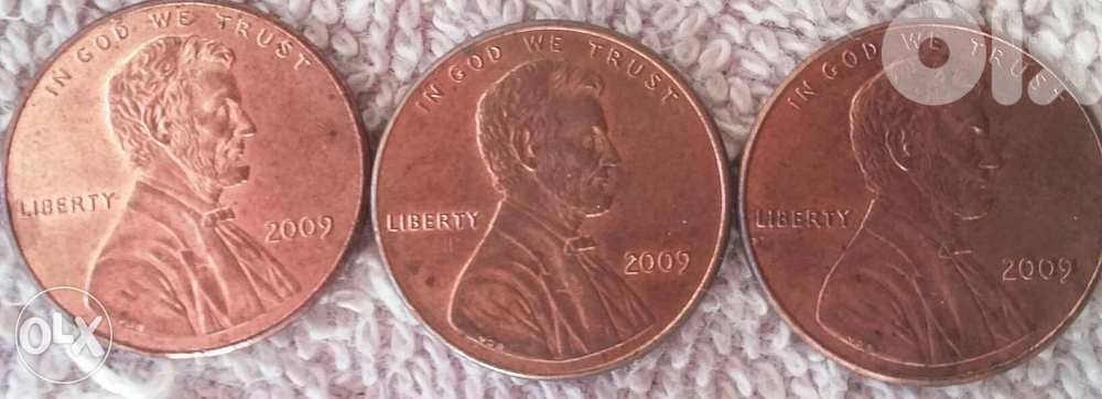 Set 3 US Commemorative Cents President Lencolin Y 2009 Very Special 2