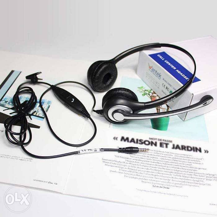 Wantek Noise Canceling Cell Phone Headphones & Microphone / 2$delivery 6