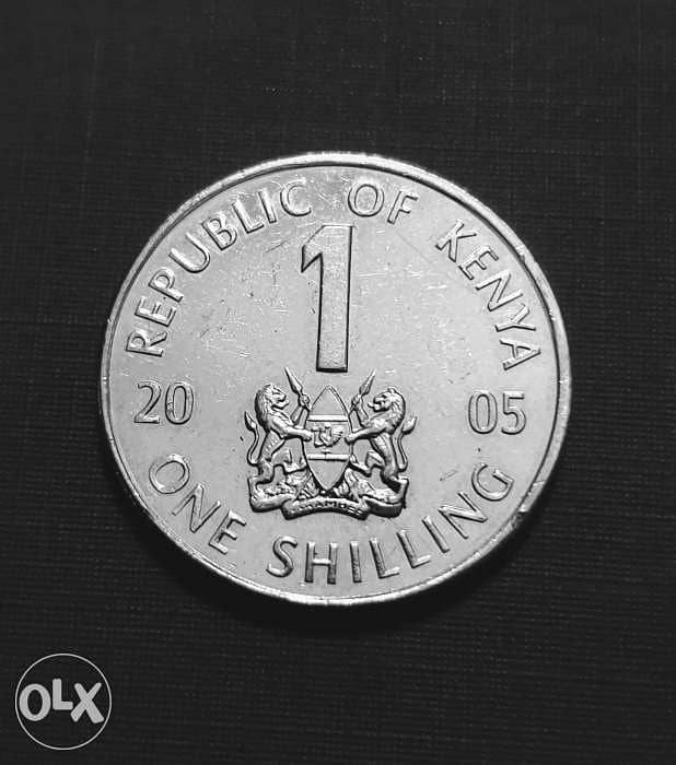 Kenya 1 schilling 2005 old coin 0