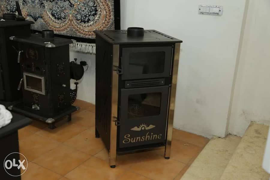 SunShine Diesel Stove Chimney صوبا مدفئة مازوت فرن ومروحة وطنية 2