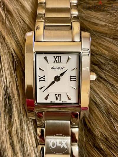 KOLBER vintage Swiss watch K1606/ sapphire glass and crystal