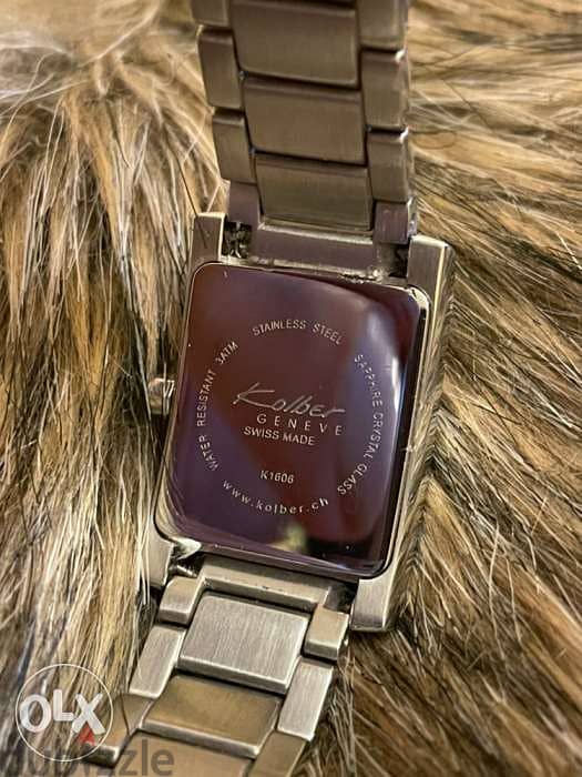 KOLBER vintage Swiss watch K1606/ sapphire glass and crystal 2