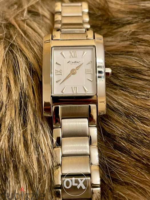 KOLBER vintage Swiss watch K1606/ sapphire glass and crystal 4