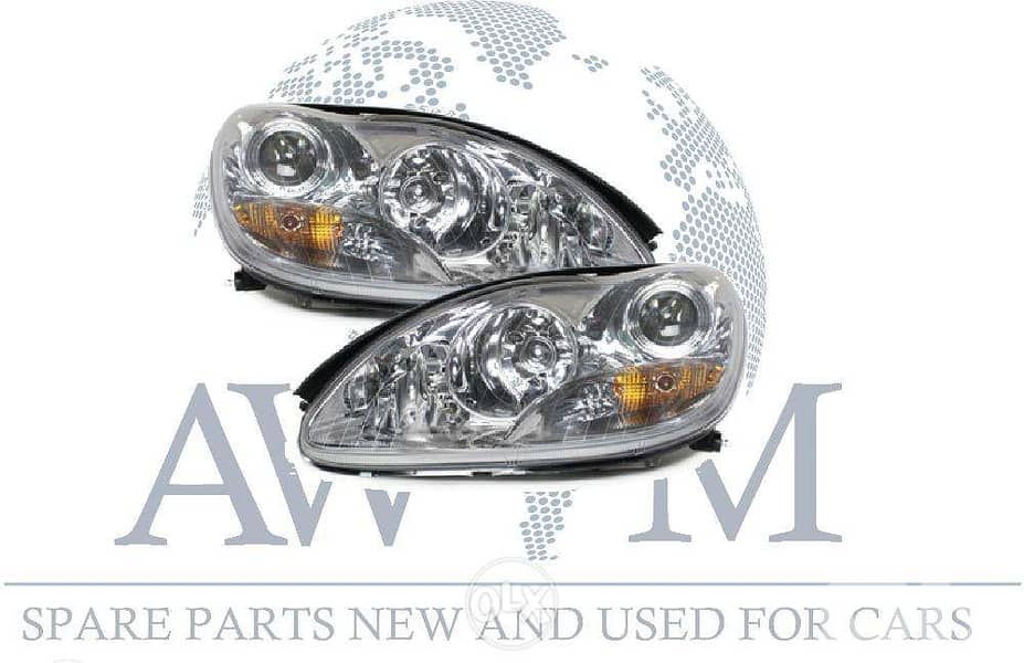 Headlight W220 MB New Original Complete 0