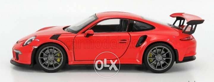 '16 GT3 RS Porsche diecast car model 1:24. 1