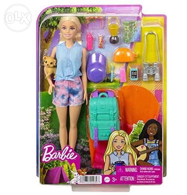 Barbie It Takes Two Malibu Camping Doll (11.5 in Blonde) with Pet Pupp 0
