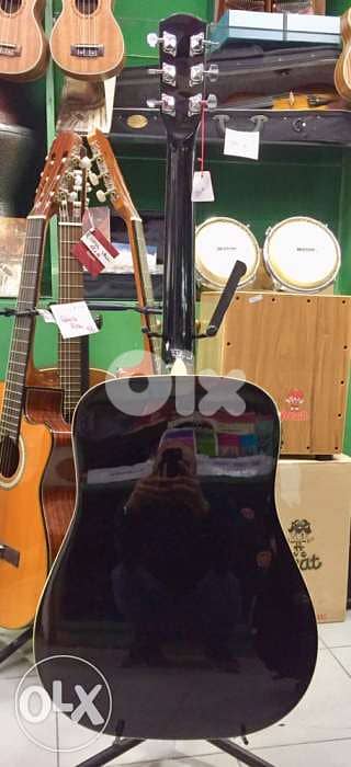 غيتار مع مخرج الكتريك  guitar black electro acoustic 2