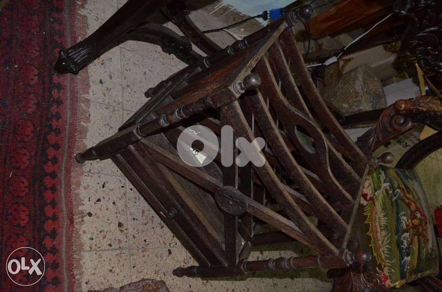 magazine holder teak wood 4