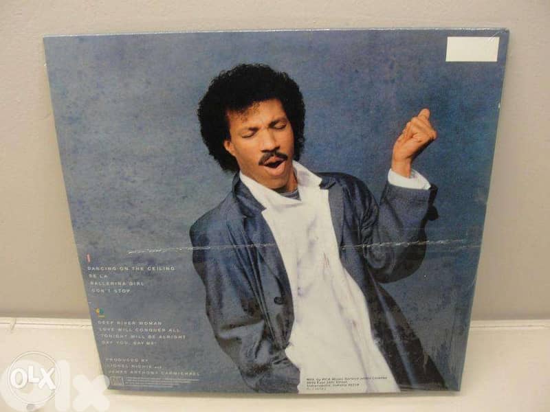 lionel richie "dancing on the ceiling " vinyl 1