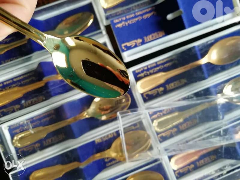 Limited edition Gold plated vintage spoons 1