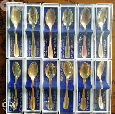 Limited edition Gold plated vintage spoons