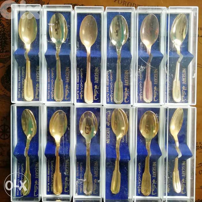 Limited edition Gold plated vintage spoons 0