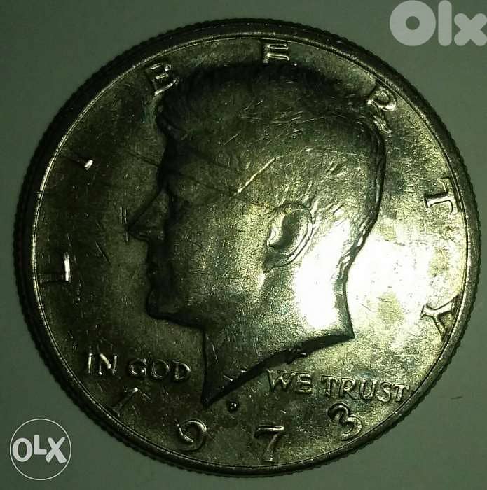Half Dollar Memorial for J F Kennedy year 1973 0