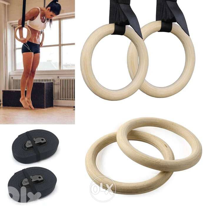 Wooden Gymnastic Rings 1