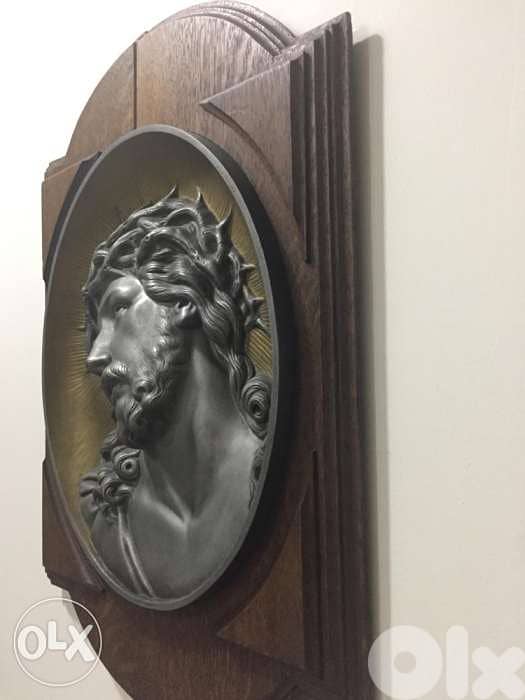 antique big church bronze hand made icon 4