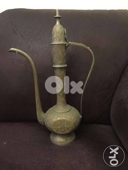 إبريق تراثي نحاس قديم Old brass jug heritage 0