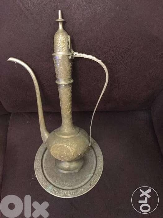 إبريق تراثي نحاس قديم Old brass jug heritage 2