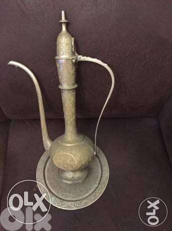 إبريق تراثي نحاس قديم Old brass jug heritage 5