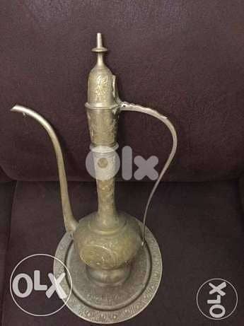 إبريق تراثي نحاس قديم Old brass jug heritage 6
