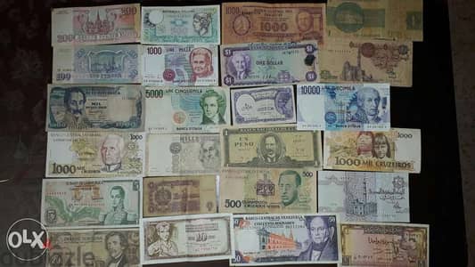 للبيع عملات لبنانية، عربية و أجنبية نادرة - Antique money