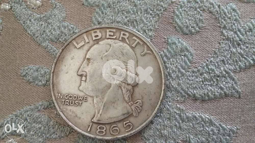 Georege Washington USA One DollarCoin year 1865 0
