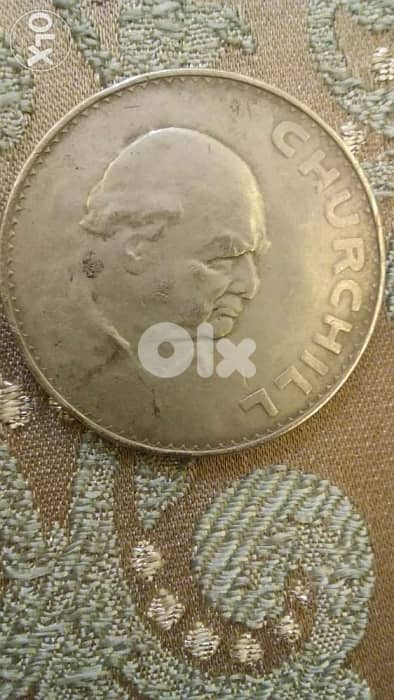 Churchill Commemorative Pound Year 1965 Diameter 40 mm Very Special. . 0