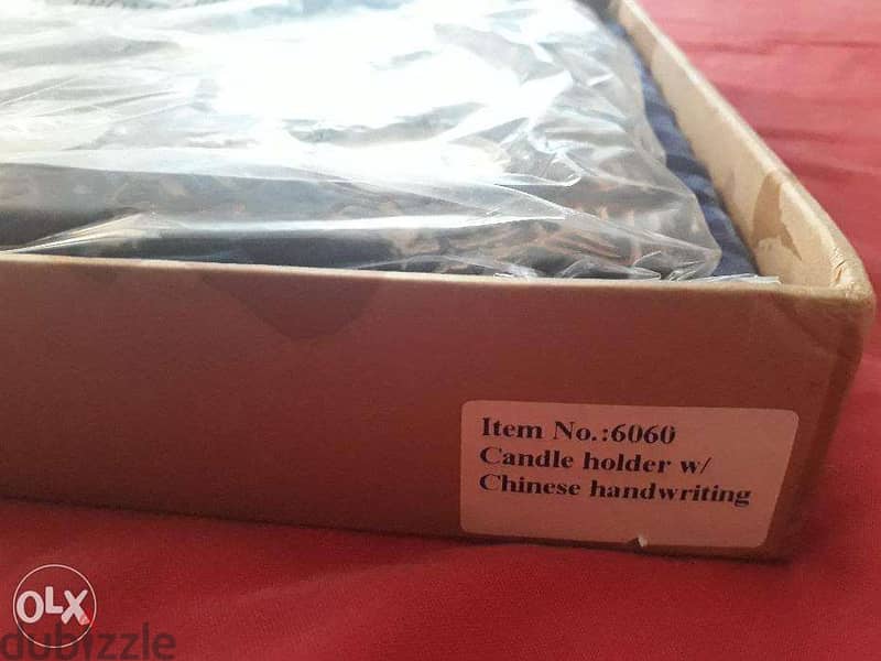 Chinese stone like candles holder. 0