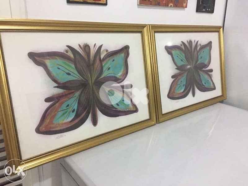 pair of Juliana seraphim paintings 2