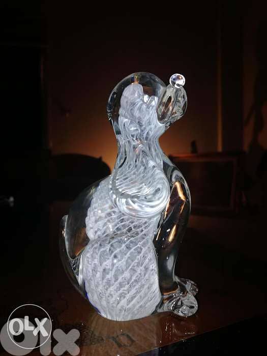 Dog crystal statue 1