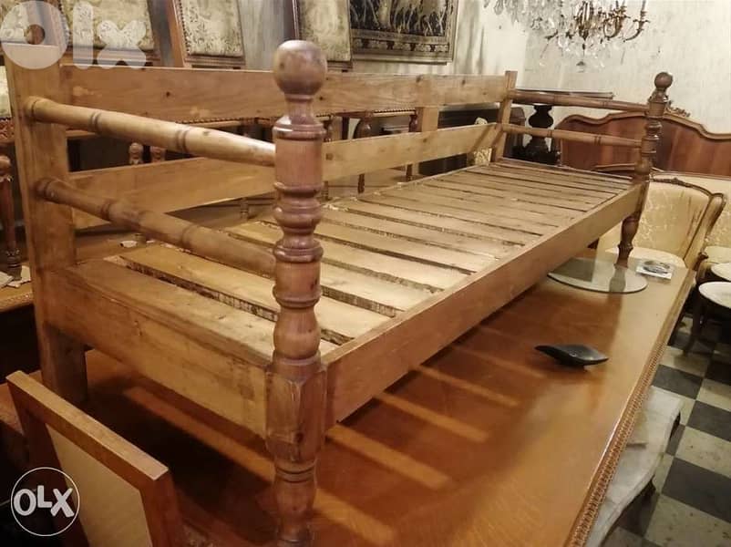 ديوان دشك صوفا عدد١ مد عربي شرقي خشب صافي شغل يدوي متين سعر مغري Sofa 1