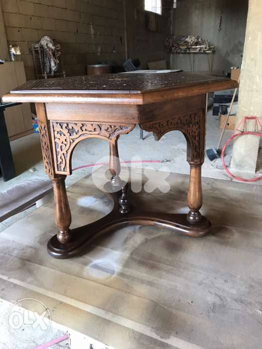 hand crafted oriental table 0