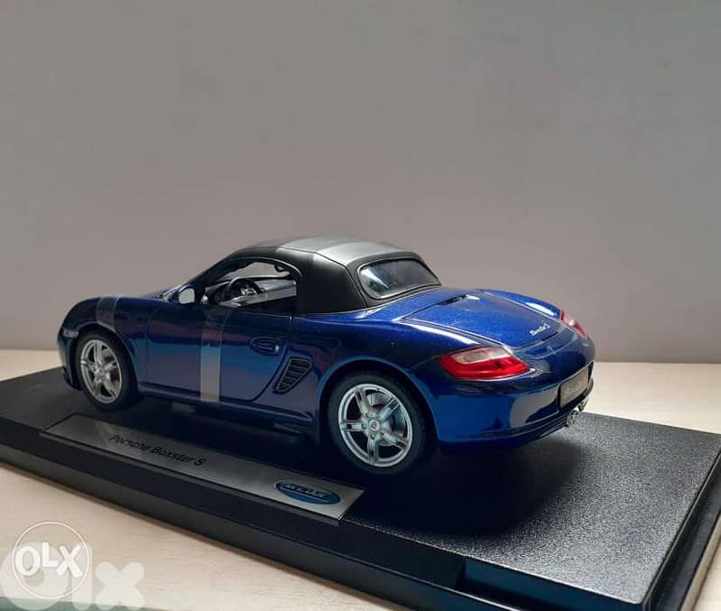 Porsche Boxster S diecast car model 1:18 3