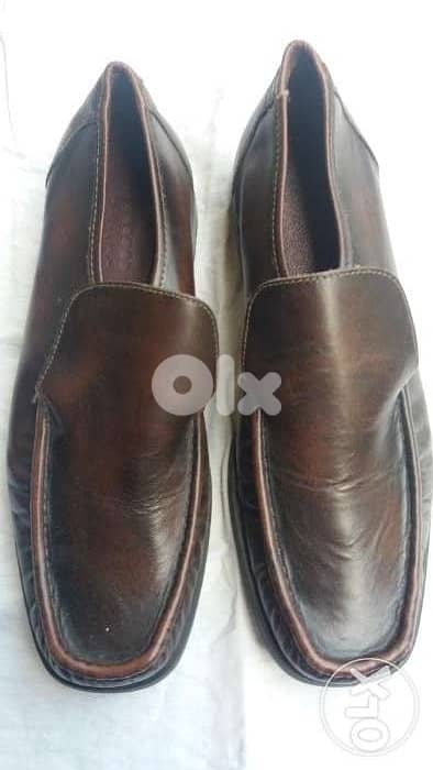 cash $ only) Leather Shoes no 44-45) 1