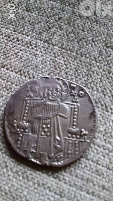 Jesus Christ Silver Coin Medieval city of Venice year 1268 AD 1