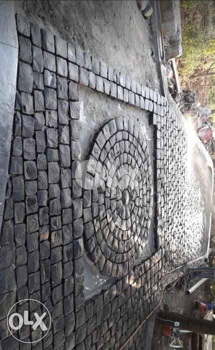 تركيب حجر بازلت اسود 1