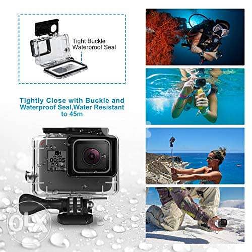GoPro Waterproof Cover -45m up to 60m +3 Underwater filters 1