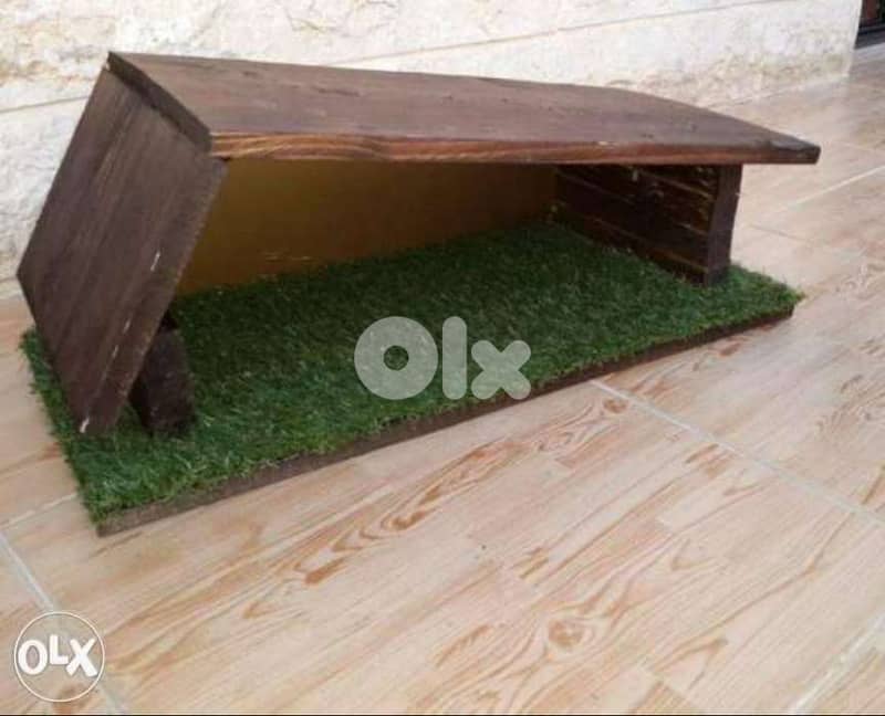 Christmas cave made of wood 0