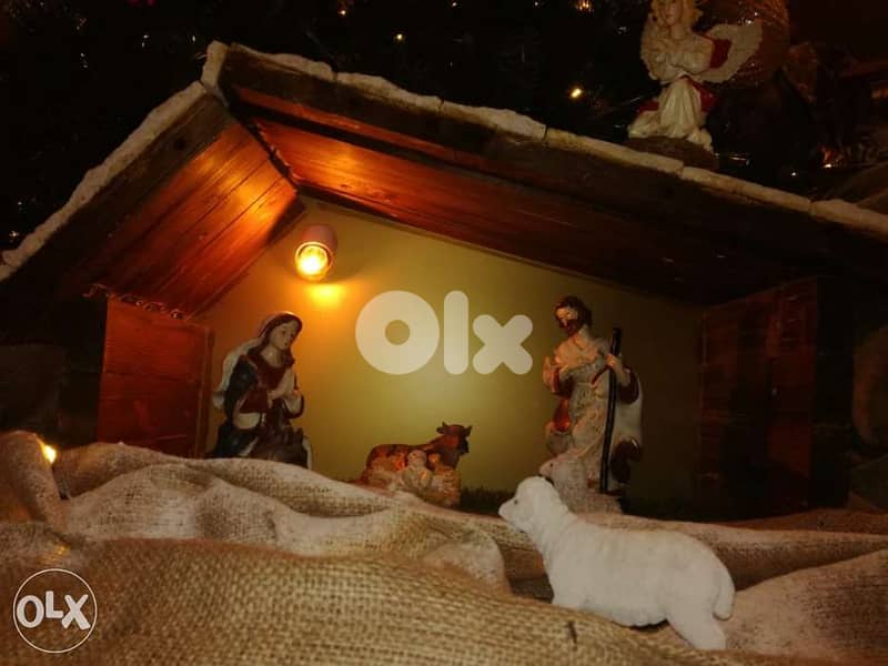 Christmas cave wood & stone 2