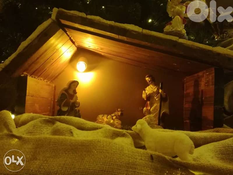 Christmas cave wood & stone 3