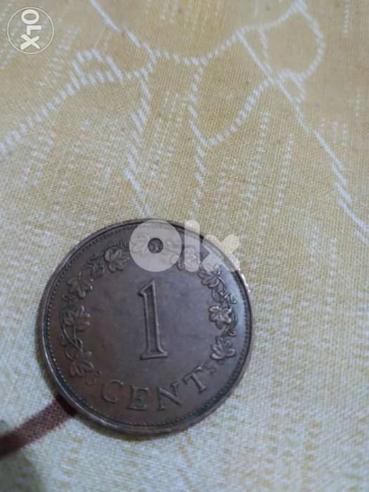 Malta 1 Cent year 1972 1