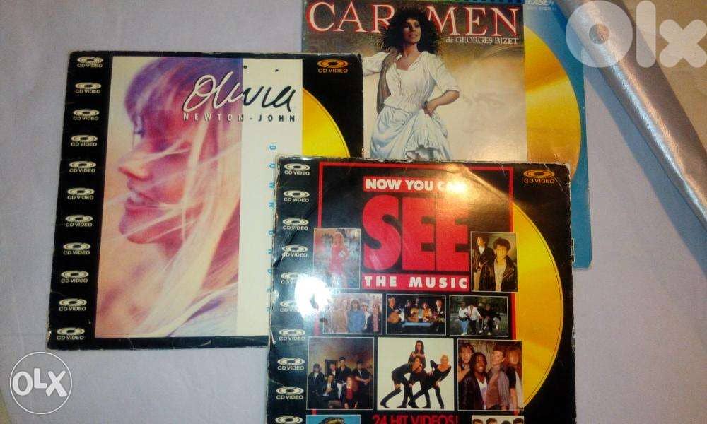 rare musical laser discs starting 6$ 3