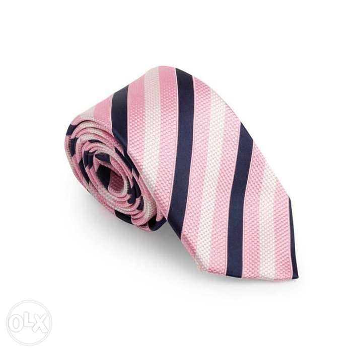Ermenegildo ZEGNA pink striped tie 0