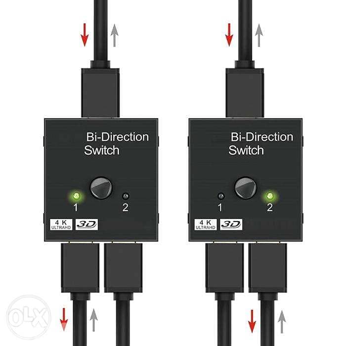سعر مغري HDMI Splitter 4K Switch KVM Bi-Direction 1x2/2x1 best deal 5