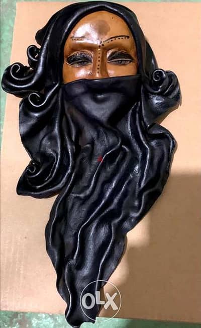 genuine leather wall decoration mask