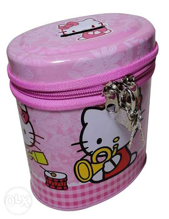 Brand New Cylindrical Money Box - Hello Kitty 0
