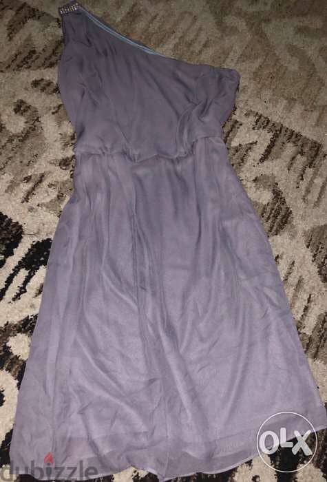 clothing for women, dress, gray color, one showlder 2