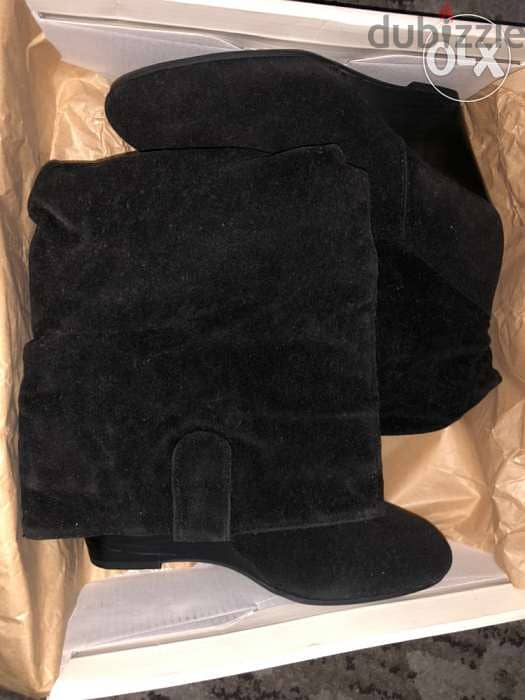 women clothing, shoes, high boots, black color 1