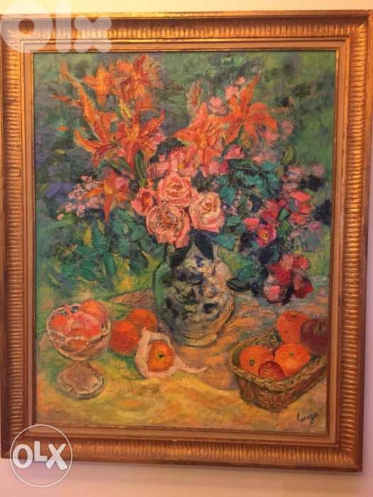 authentic Benezit oil on canvas Germaine Lacaze 1