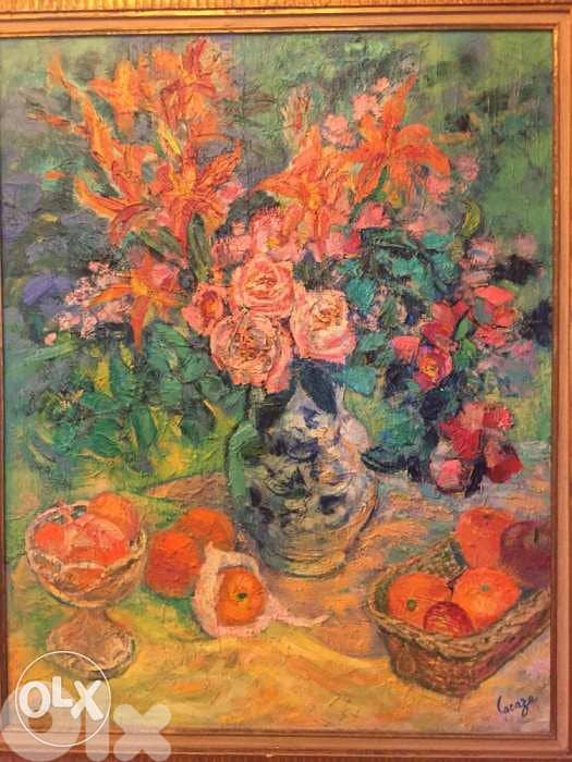 authentic Benezit oil on canvas Germaine Lacaze 2