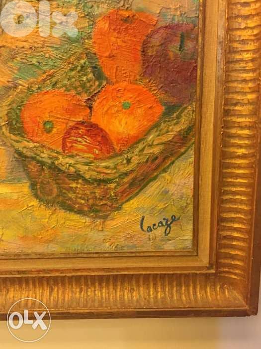 authentic Benezit oil on canvas Germaine Lacaze 3